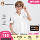 暇步士（Hush Puppies）童裝男童短袖polo衫中大童速干T恤兒童運(yùn)動上衣 本白  170 
