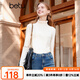 百圖betu女裝冬季新款毛衣高領(lǐng)百搭毛衫長袖打底針織衫女2311T29 米白 L