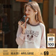 森馬（Semir）迪士尼米奇家族合作系列長(zhǎng)袖T恤女2025oversize春裝109125101012