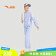 安踏兒童裝女童運動(dòng)套裝秋舒適彈力長(cháng)袖衛衣褲子兩件套A62437703