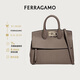 菲拉格慕（Ferragamo）女士STUDIO牛皮革手提包0718294 七夕禮物送女友