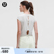 lululemon丨Cinch-Back 女士運動背部抽繩短袖 T 恤 LW3IIOS 蒸汽灰 S