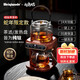 WEIQIWUDE韋奇伍德純鈦煮茶壺養(yǎng)生壺 萃茶蒸汽煮茶器 家用噴淋自動上水辦公室純鈦電茶爐 蒸茶器 泡茶壺 【純鈦發(fā)熱盤+純鈦茶濾】檀木色