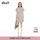 DZZIT地素連衣裙2025春季新款中式裁剪工藝時尚裙子女3J1O4506D 中灰色 M