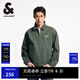 杰克·瓊斯（JACK&JONES）25年男裝春秋款外套男多色商務(wù)休閑夾克翻領(lǐng)100%純棉行政夾克短款 E03百里香綠 L