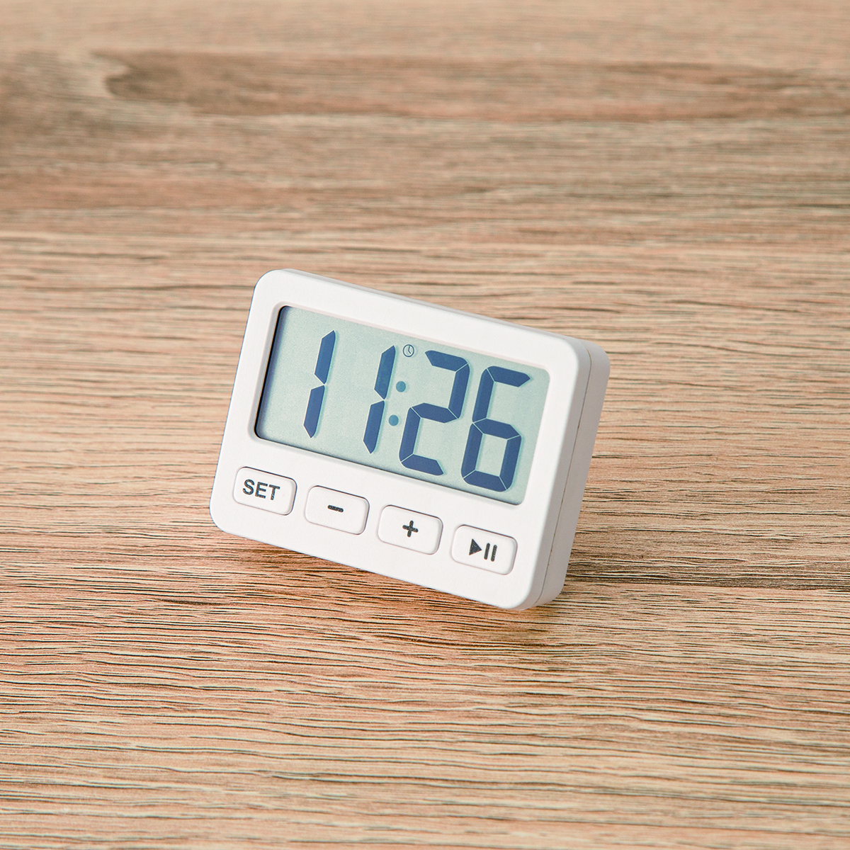 NITORI宜得利家居 簡(jiǎn)約便攜床頭數字時(shí)鐘定時(shí)電子鐘 005SL 白色