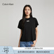 Calvin KleinJeans夏季女士通勤休閑ck字母印花舒適純棉圓領(lǐng)短袖T恤J222178
