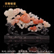 菲斯鉑亞富貴如意玉雕擺件客廳玄關(guān)家居飾品新居裝飾喬遷開業(yè)送禮高端擺件 GTJS265【長約58CM】 【福壽安康