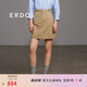 ERDOS 春夏純棉工裝風(fēng)時(shí)髦大氣運(yùn)動(dòng)休閑百搭日常女半身裙 拿鐵 S 155/64A