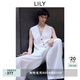 LILY2025夏新款萊賽爾亞麻垂感老錢風(fēng)寬松百搭通勤休閑褲闊腿褲女 601白色 M
