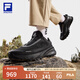 FILA 斐樂官方男鞋LYNX BOA 3+ 戶外鞋2025秋季新款山貓鞋跑步鞋 黑-BK 42