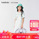 巴拉巴拉女童裙子背帶裙2025夏牛仔假兩件【miiiiichan IP】202225111063