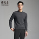 雅戈爾毛衫男士全羊毛半高領(lǐng)羊毛衫80支全羊毛織物溫暖舒適2025新品合款 深灰VYQW619963CBA L 105cm （推薦145-165斤）