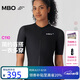 MBO夏季女子騎行服C110蜂窩透氣貼合修身公路自行車騎行短袖 黑色 L