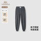英氏（YEEHOO）童裝親子褲夏季防蚊褲兒童褲子一家三口休閑褲子透氣百搭長(cháng)褲
