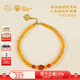布達拉宮蜜蠟手串925銀六字真言南紅轉(zhuǎn)運珠琥珀手鏈女小米珠盤玩七夕禮物 蜜蠟南紅手串