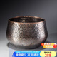 容山堂手工錘目紋銅茶洗缸加厚建水茶渣桶高檔功夫茶具純銅水洗筆洗水盂 手工紫銅錘目茶洗-中
