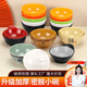 菲藝雅密胺仿瓷小碗商用快餐碗加厚塑料彩色米飯碗小碗菜專用餐具裝湯碗 普通款圓碗  白色4.5英寸