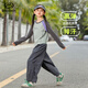 半度閑女童運(yùn)動(dòng)套裝秋裝洋氣25新款兒童春秋兩件套潮 豚草綠/深綠灰 140