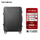 新秀麗（Samsonite）拉桿箱鋁鎂合金行李箱 堅固抗壓旅行箱出差大容量萬向輪登機箱DB3 黑色 20英寸