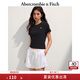 ABERCROMBIE & FITCH【百搭純色】女裝25夏季經(jīng)典小麋鹿修身圓領短袖T恤KI139-5759 黑色 XS (160/84A)
