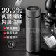 EATKM輕奢品牌純鈦保溫杯高端大容量養(yǎng)生水杯家用泡茶車載商務(wù)送禮杯子 冰裂銀420ml