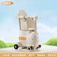 淘氣萌寶電動(dòng)車(chē)兒童座椅可遛娃推車(chē)三合一溜溜車(chē)推車(chē)小月齡寶寶電動(dòng)車(chē)坐椅電瓶車(chē)寶寶坐椅多功能電車(chē)坐凳子 卡其色兒童座椅遛娃車(chē)+坐墊 捆綁式 6歲-8歲