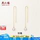 周六福（ZLF）  黃18K金淡水珍珠耳線優(yōu)雅耳墜耳釘耳飾送女友生日禮物 先不上T 耳釘一對(duì)