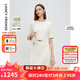 朗姿醋酸裙子小香風(fēng)設(shè)計(jì)感2025年春季新款法式氣質(zhì)黑色修身連衣裙 米白色 S