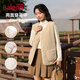 班尼路（Baleno）兩面穿羊羔絨馬甲女2025秋冬季新款加絨加厚保暖舒適百搭圓領(lǐng)外套