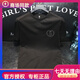 酷奇歐美簡(jiǎn)約輕奢潮牌修身圓領(lǐng)燙鉆T恤男士歐洲站歐貨短袖體恤絲光棉t 黑色 不縮水 不變形 不褪色 L =170碼（113-128斤）