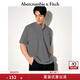ABERCROMBIE & FITCH【重磅亨利衫】男裝25夏新款經(jīng)典小麋鹿寬松短袖T恤KI124-5188 深灰色 M (180/100A)