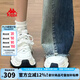 KAPPA女鞋背靠背老爹鞋女2025夏季新款潮流網(wǎng)面透氣小白鞋休閑運動鞋女 經(jīng)典白/海昌藍 38
