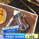 樂扣樂扣（LOCK&LOCK）小水庫大容量塑料運(yùn)動(dòng)水杯戶外冷水壺刻度把手男女杯子1.6L白色