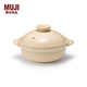 無印良品（MUJI）萬古燒 砂鍋 燉鍋烹飪鍋具 透明釉 家用 湯鍋 透明釉/2~3人用/ 1600ml