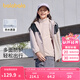 巴拉巴拉兒童男童外套秋裝中大童女童童裝三合一兩件套潮 樹(shù)莓粉-三防面料-00426 130cm