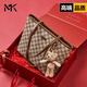 MK托特包女2026新款秋冬季時(shí)尚女士包包單肩包印花 卡其色  長(cháng)32CM*厚13CM*高25CM