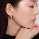 伊黛兒925銀耳環(huán)女實(shí)心耳扣高級感耳圈素圈耳飾小眾獨特耳釘2025新款 實(shí)心925銀耳扣E3618
