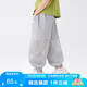 左西男童防蚊褲夏季2025新款涼感輕薄透氣褲子兒童運(yùn)動(dòng)褲 淺灰色 140