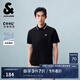 杰克·瓊斯（JACK&JONES）男裝25年涼感POLO衫男士翻領(lǐng)短袖T恤夏季潮流商務(wù)休閑高端半袖 E40黑色 常規(guī) M