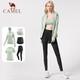 駱駝（CAMEL）瑜伽套裝女健身運(yùn)動(dòng)服五件套YK2225L5493冰灰綠M