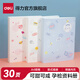 得力（deli）孕檢資料冊A4插頁(yè)袋文件夾小清新透明插頁(yè)試卷收納袋辦公用學(xué)生用收納冊樂(lè )譜卷子收集 A4藍色小狗 30頁(yè)/正反可裝60張 72493