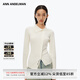 ANN ANDELMAN【明星同款】2025春款不規(guī)則針織衫長袖開衫 米白色 S