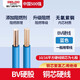 德力西電線國標銅BV/BVR銅芯線4/6/10平方阻燃單芯硬線多股軟線 國標足米 BV硬線（藍色） 2.5平方毫米 100m