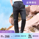 優(yōu)艾絲（UAISI）冬季鵝絨白鵝絨羽絨褲男內(nèi)穿加厚內(nèi)膽保暖寬松冬季長褲高腰鵝絨褲 黑色 M