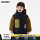 馬·拉?。∕.Latin）/童裝兒童羽絨服冬新款男小童立體口袋中長(cháng)羽絨服 藏青 130cm