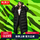 坦博爾【大師聯(lián)名】冬季新款羽絨服女長(cháng)款加厚保暖潮流外套TB235830 黑色 M 165/88A