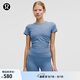 lululemon丨All It Takes 女士運動(dòng) T 恤 *羅紋 Nulu? 瑜伽上衣 LW3GNAS 水洗牛仔藍 S /6