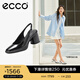 愛步（ECCO）包頭涼鞋女 25年夏季新款優(yōu)雅百搭透氣粗跟高跟鞋 雕塑222713 黑色22271301001 37