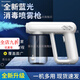 酒精噴壺消毒防疫手持消毒槍噴霧器USB充電款納米空氣凈化器 白-長(cháng)續航+藍光噴霧槍